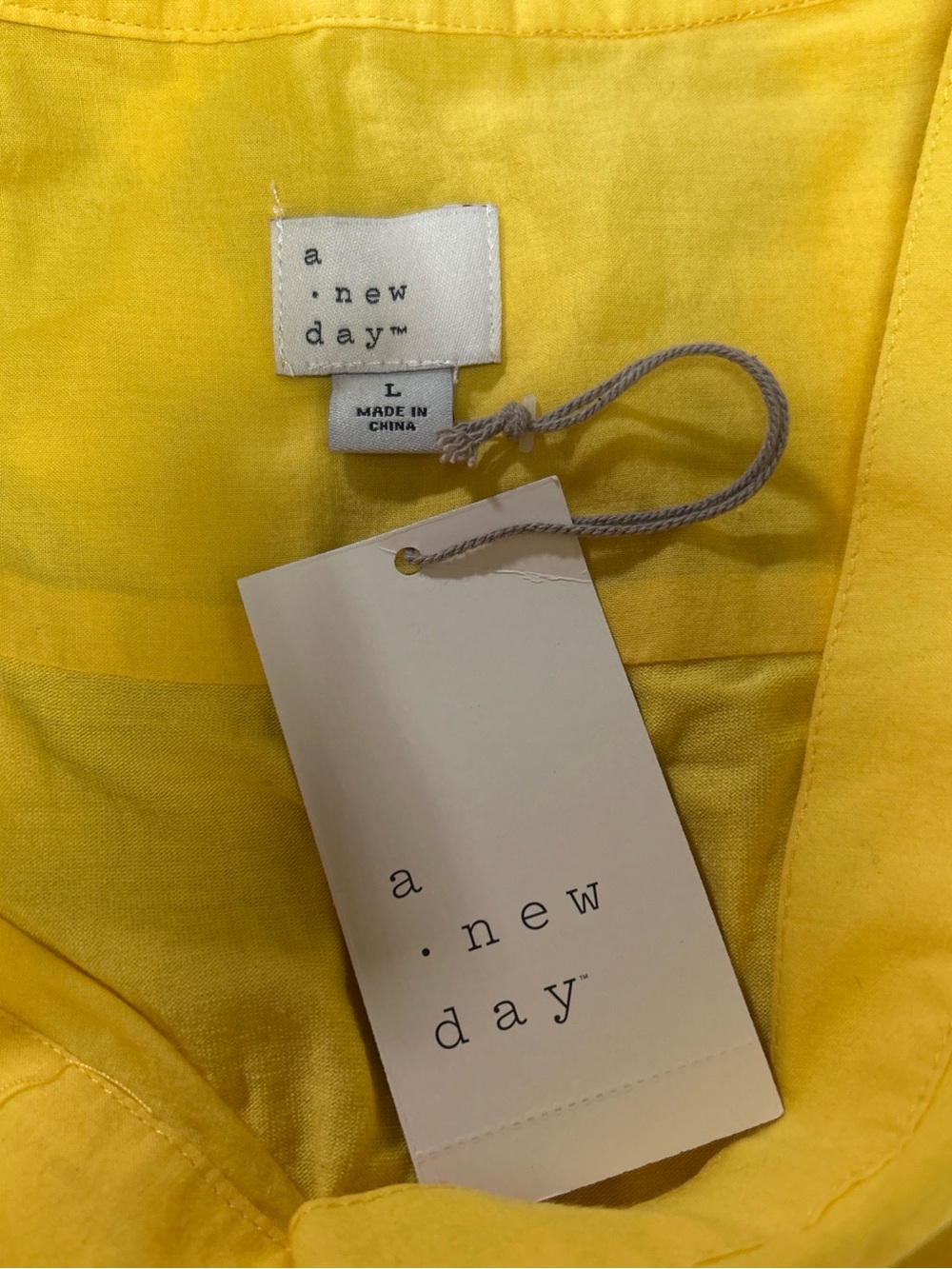 a new day Yellow Eyelet V-Neck Sleeveless Camisole - Picture 3 of 3